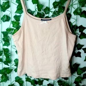 Light pink striped tank top